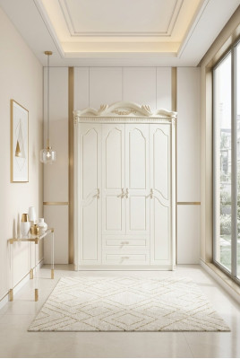 Classique r Armoire Armoire Armoires Blanc Chambre En Bois Nouveau