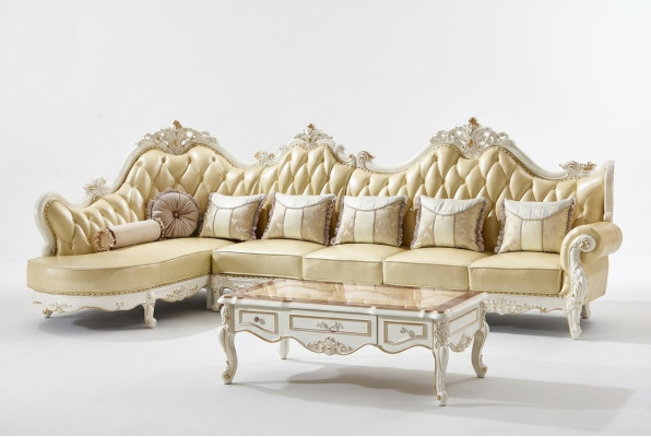 Canapé Chesterfield classique Suite d'ameublement Canapé d'angle Canapé baroque d'angle