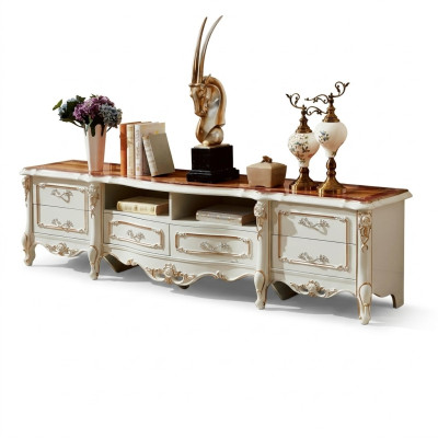 Meuble TV TV-buffet Meuble bas Bahut Table Salon Marron Mobilier Télévision