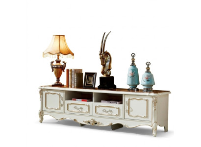 Meuble de télévision commode bahut de salon commode en bois baroque rococo