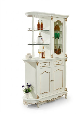 Bar à domicile Etagère de bar classique Séparateur d'armoire Garde-robe Vitrine en bois