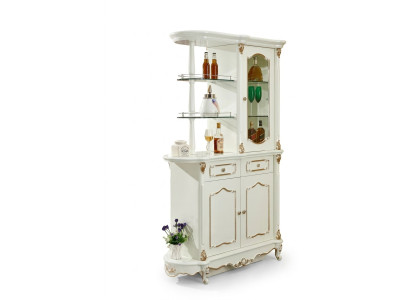 Bar à domicile Etagère de bar classique Séparateur d'armoire Garde-robe Vitrine en bois