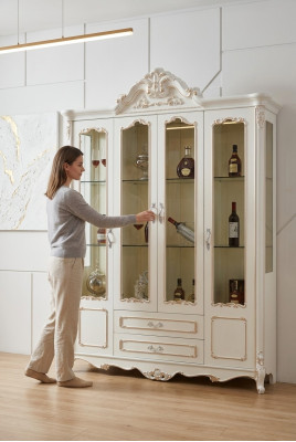 Vitrines Armoires Vitrines Bois Luxe Mobilier Salon Armoire Baroque
