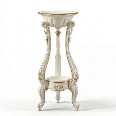 étal de fleurs stand de vases étagère baroque rococo en bois