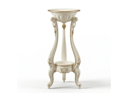 étal de fleurs stand de vases étagère baroque rococo en bois