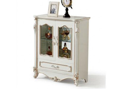 Vitrine Vitrines Armoire Armoire en bois Armoire en verre Armoires Couleur Blanc Mobilier de luxe