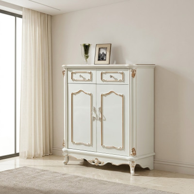 Commode Tiroirs Bois Buffet Armoire Armoires Blanc Commodes Salon