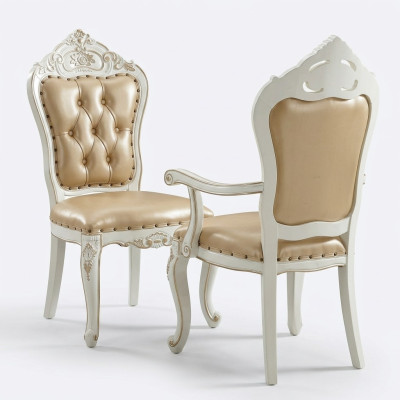 Chaise de salle à manger classique Fauteuil Fauteuil de style baroque Chaises de design