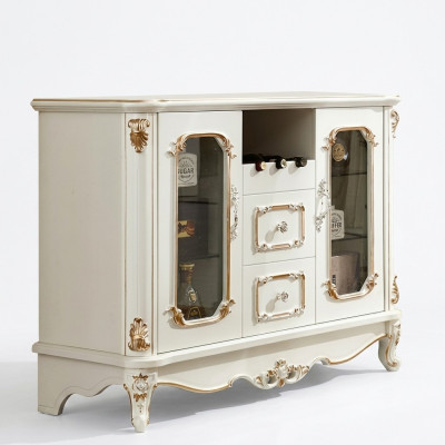 Meuble de rangement Sideboard Classique Vitrine Commode Armoire Buffet Baroque