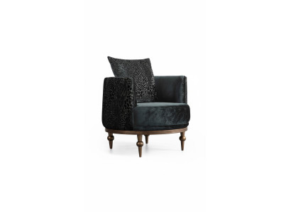 Fauteuil rond de luxe rembourré Conception Textile 1 place Mobilier à un seul siège Mobilier