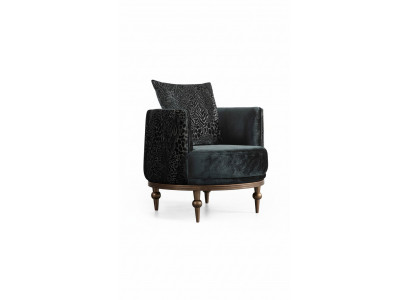 Fauteuil rond de luxe rembourré Conception Textile 1 place Mobilier à un seul siège Mobilier
