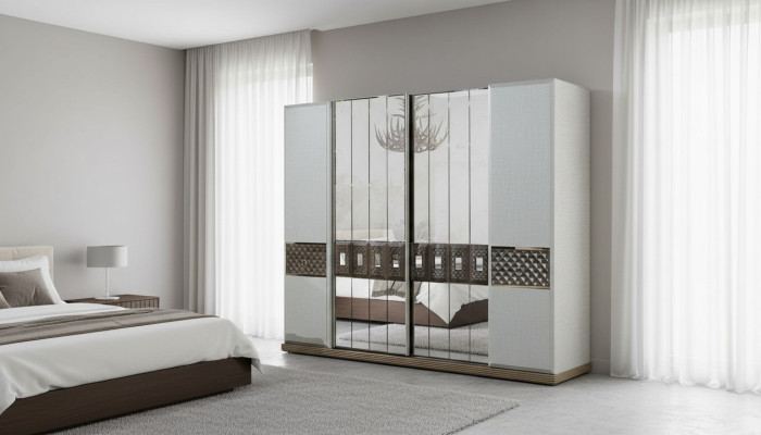 Armoire en bois Armoire Chambre Mobilier Design Armoires Gris Italie