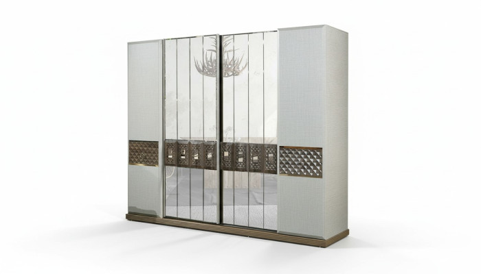 Armoire en bois Armoire Chambre Mobilier Design Armoires Gris Italie