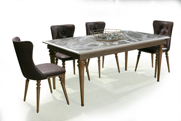 Table de salle à manger en bois 180x100 Brun Salle à manger Tables Tables Mobilier neuf