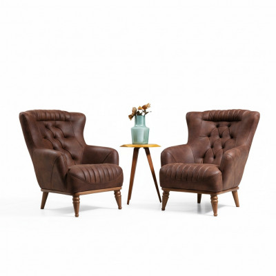 Conception de mobilier de luxe Fauteuil de design moderne Fauteuil de design brun Salon nouveau