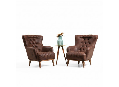 Conception de mobilier de luxe Fauteuil de design moderne Fauteuil de design brun Salon nouveau