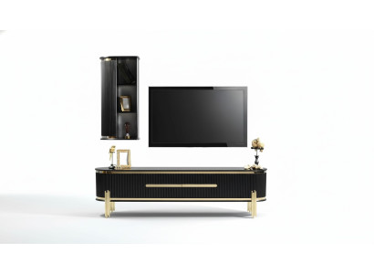 Armoire TV Buffet de Luxe Meuble Commode Armoire de Salon Armoires Étagère Bois