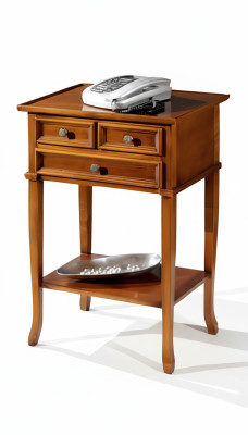 Console téléphonique classique Table d'appoint Marron Tables Table basse Mobilier