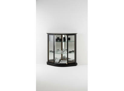 Vitrine Armoire en verre noir Design Armoire classique Armoire de luxe en bois Vitrines de meubles