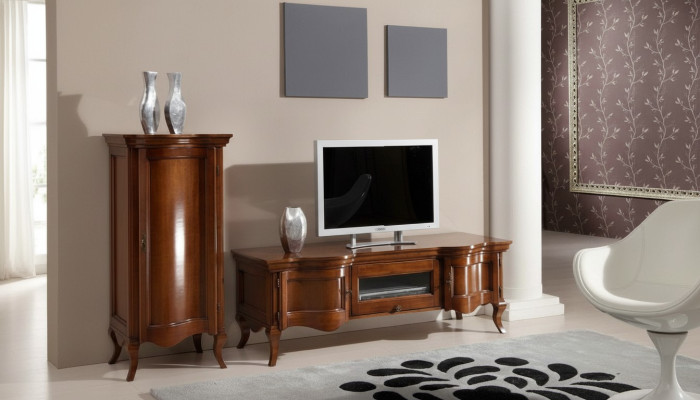 Meuble TV Sideboard Marron Armoire à tiroirs Armoire Étagère Armoires de luxe neuves