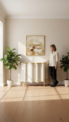 Armoires Buffet de luxe blanc italien Commode 124x90x38