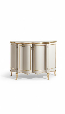 Armoires Buffet de luxe blanc italien Commode 124x90x38