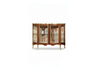 Vitrine Commode Commodes en verre Buffet de luxe Armoires Marron Mobilier italien