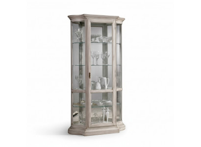 Vitrine Vitrine en verre Blanc Mobilier de luxe italien Vitrines Armoires Salon