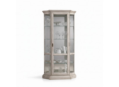 Vitrine de luxe en bois, design de buffet, armoires blanches, meubles italiens, armoire neuve