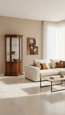 Vitrines en verre Armoires de luxe Buffet en acajou Vitrine brune Mobilier italien classique