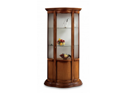 Vitrines en verre Armoires de luxe Buffet en acajou Vitrine brune Mobilier italien classique