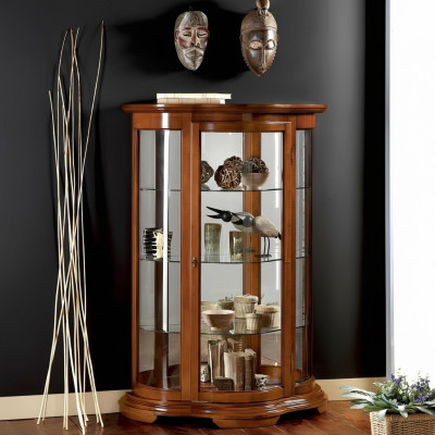 Vitrine en bois de luxe Buffet Design Armoires brunes Meubles italiens Armoire nouvelle