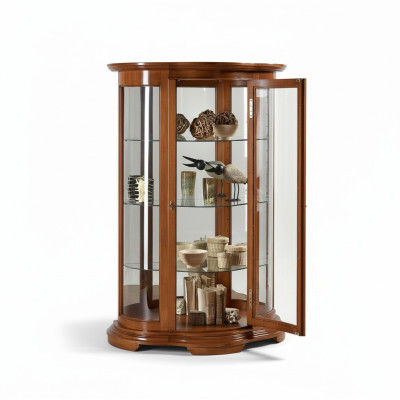 Vitrine en bois de luxe Buffet Design Armoires brunes Meubles italiens Armoire nouvelle