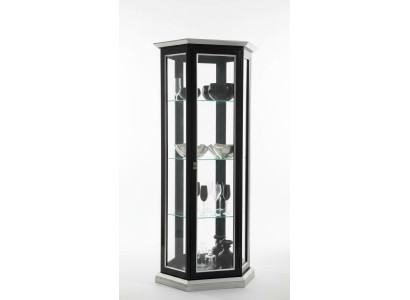 Vitrine Vitrine en verre Noir Mobilier italien de luxe Vitrine Armoires Salon