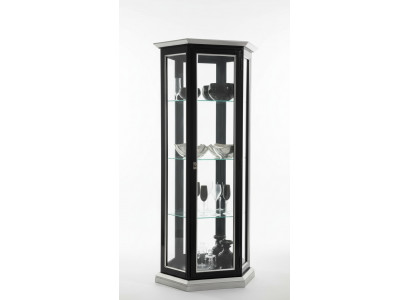 Vitrine Vitrine en verre Noir Mobilier italien de luxe Vitrine Armoires Salon