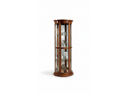 Vitrines classiques Armoire en verre Vitrine en bois Salon de luxe Brun Buffet