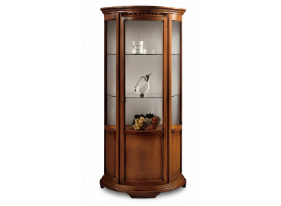 Armoires en verre de luxe, vitrines marron, meubles classiques italiens