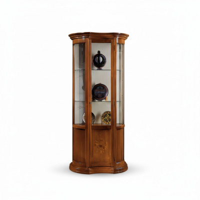 Vitrine en bois de luxe Buffet Design Armoires Brunes Mobilier italien nouveau Armoire.