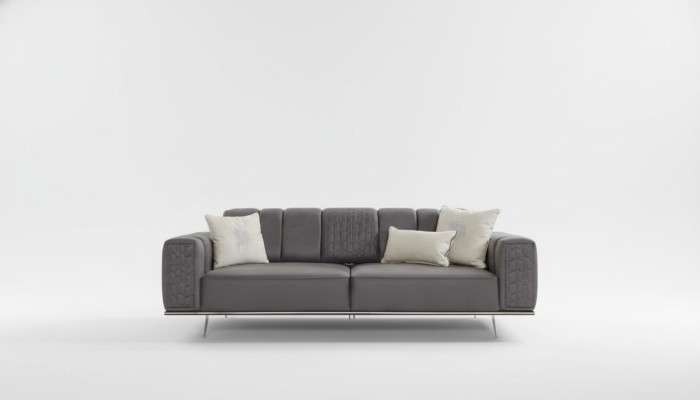 Canapé 4 places de luxe XXL Canapé design Canapé en cuir de luxe Meubles italiens