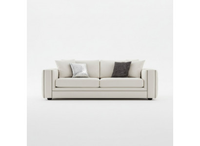 Canapé classique Chesterfield trois places de luxe Beige 3 places Sofa