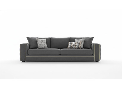 Canapé de salon de luxe 2 places Canapé gris Chesterfield neuf
