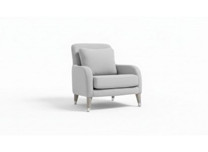 Fauteuil Design Salle de séjour Rembourrage Bois Rembourrage Moderne Luxe Gris neuf