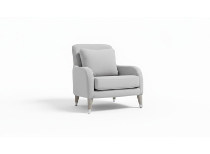 Fauteuil Design Salle de séjour Rembourrage Bois Rembourrage Moderne Luxe Gris neuf