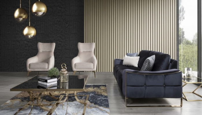 Fauteuil classique de luxe Rembourrage en textile Siège rembourré une place Moderne Blanc nouveau