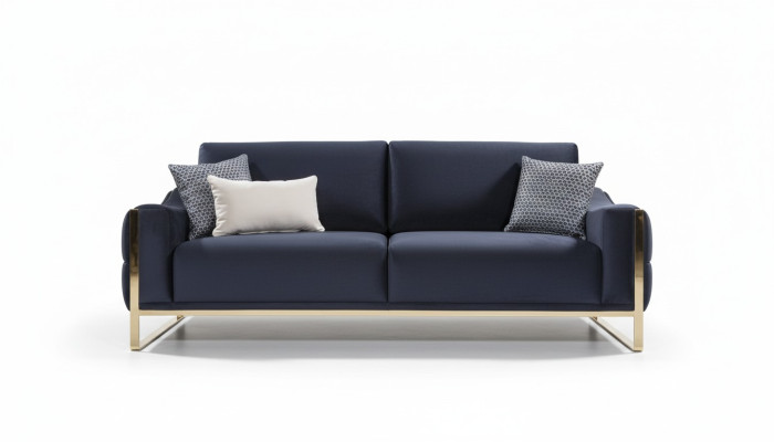 Fauteuil classique de luxe Rembourrage en textile Siège rembourré une place Moderne Blanc nouveau