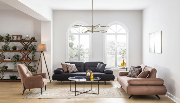Ensemble de canapé 4+3+1 places Design Canapé Rembourrage Canapés Moderne de Luxe Neuf