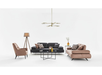 Ensemble de canapé 4+3+1 places Design Canapé Rembourrage Canapés Moderne de Luxe Neuf