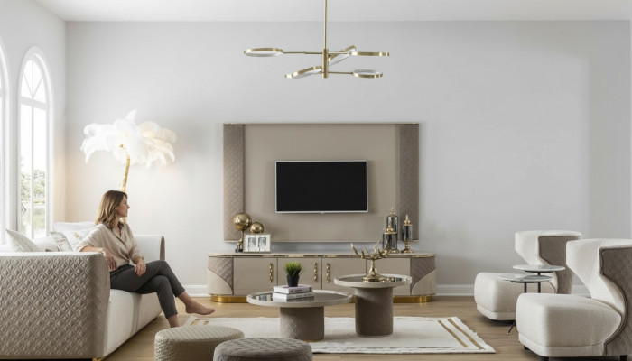 Meuble mural Meuble télé Salon Ensemble de canapé Canapé Ensemble de canapés Canapés Canapés Mobilier