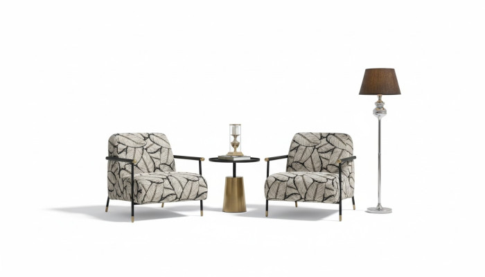 Conception de fauteuil de luxe Canapé 2 places Salon Club Tapisserie de siège classique Relaxation de siège neuf