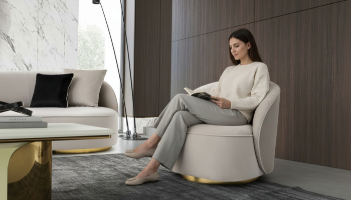 Fauteuil moderne Design en une seule place Ameublement Salon Canapé 1 place